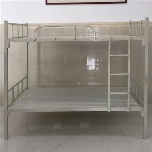中山学生宿舍上下铺铁架床 工地员工双层铁架床 加厚公寓铁床