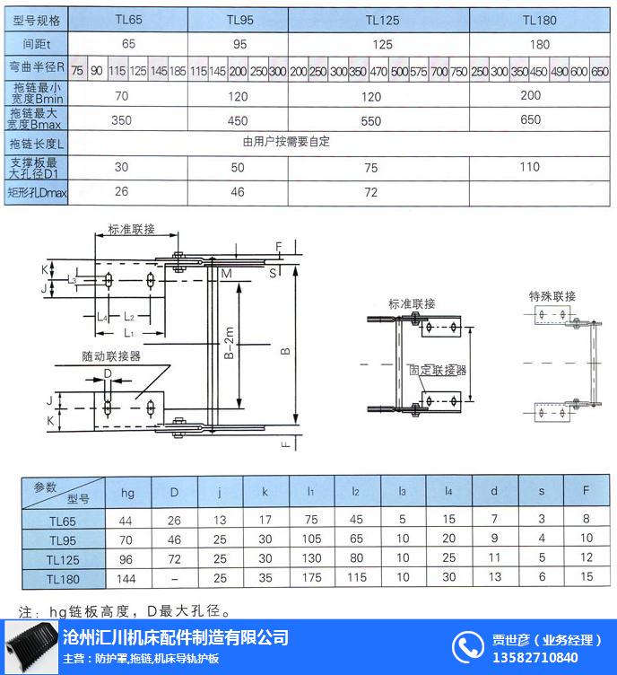 塑料拖链规格型号|荆州塑料拖链|汇川机床配件(查看)