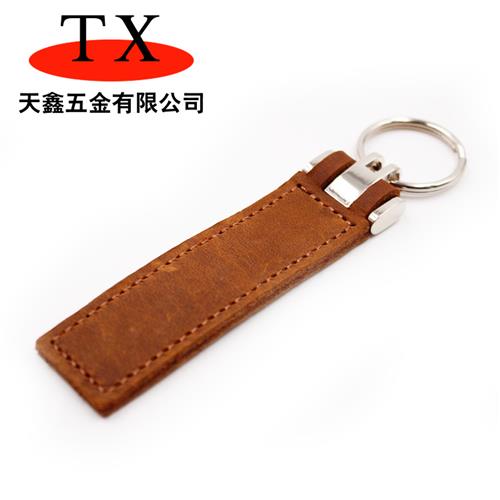 皮革钥匙扣，商务礼品牛皮匙扣