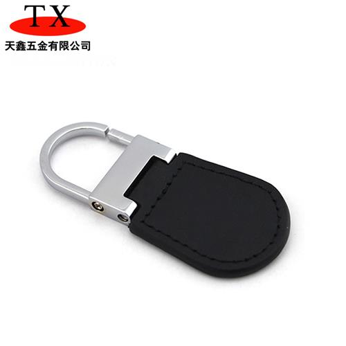 皮钥匙扣，商务礼品牛皮车标锁匙扣