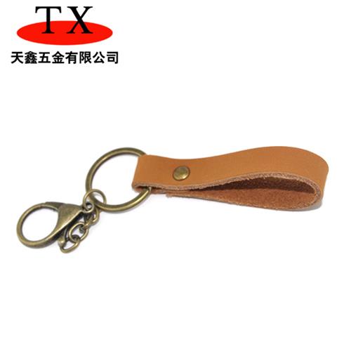 真牛皮钥匙扣定制