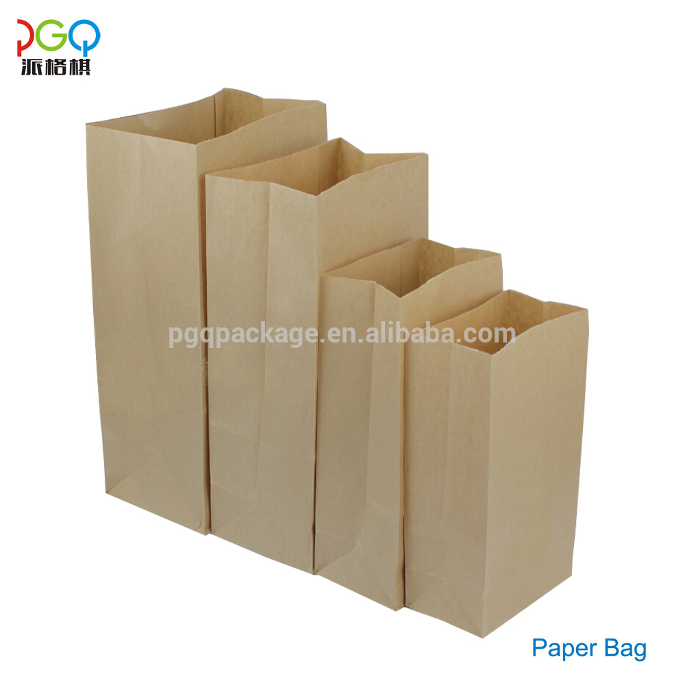 Hot selling brown colorful kraft paper packaging bag for bread