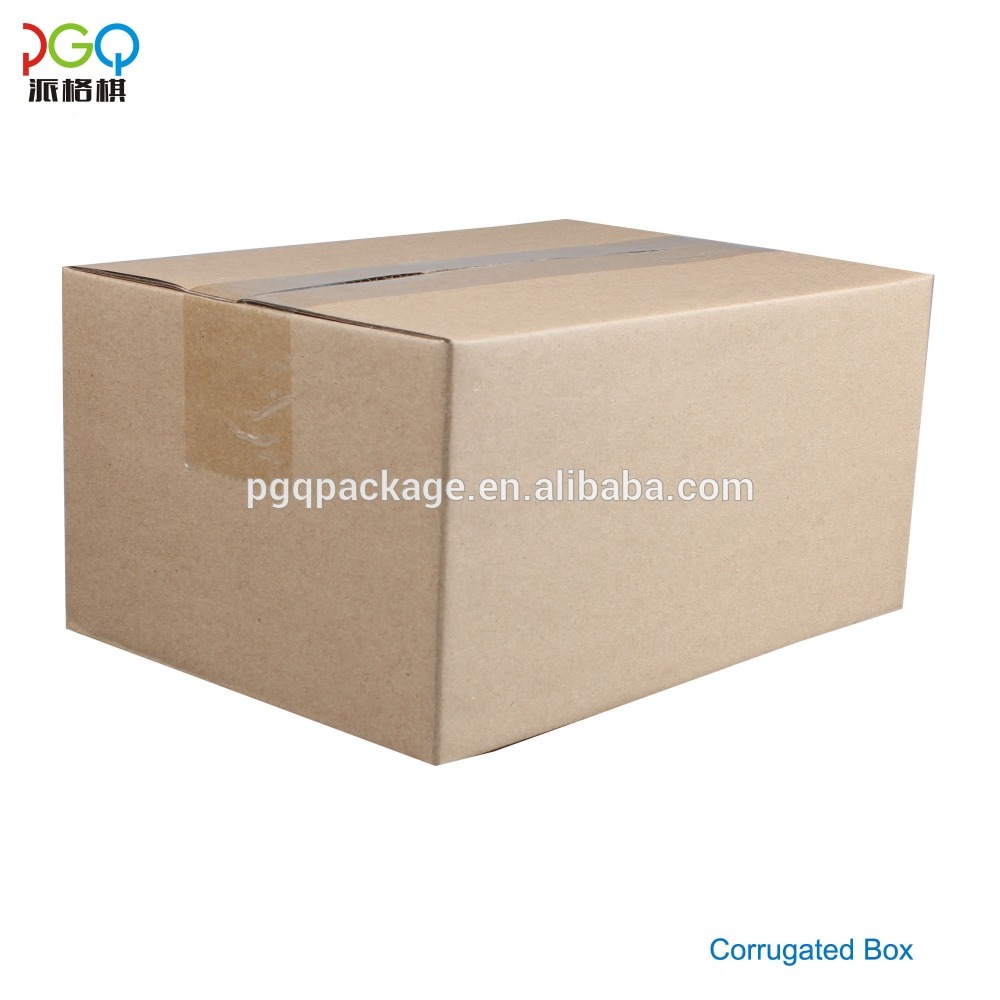 Recyclable brown corrugated shipping kraft packaging carton box