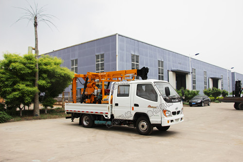 XY-200車載式水井鉆機多功能液壓立軸式鉆機