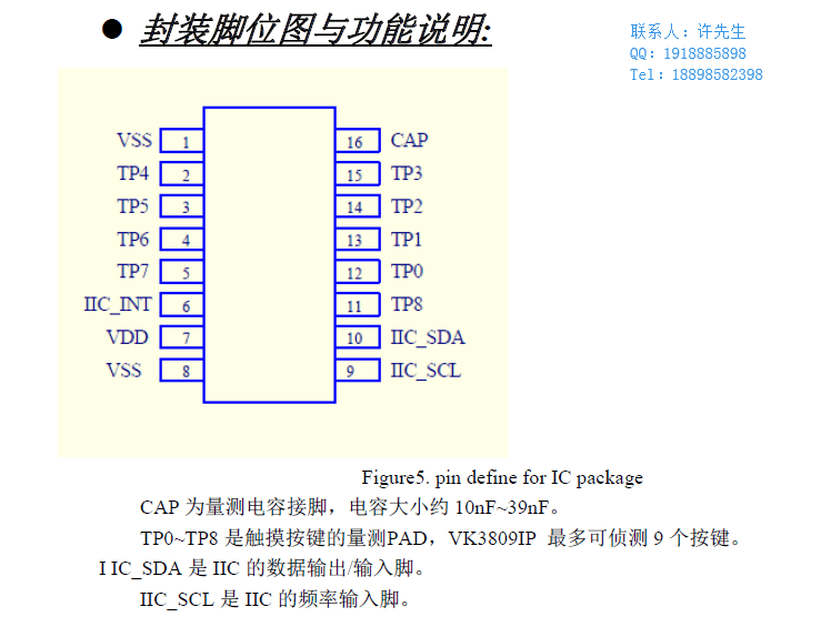 I2C接口觸摸感應(yīng)滑條VK38系列--獨(dú)立按鍵輸出：Mutiple以及Single