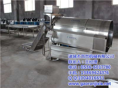 河南自動撒粉調(diào)味機、自動撒粉調(diào)味機技術(shù)、諸城高然機械