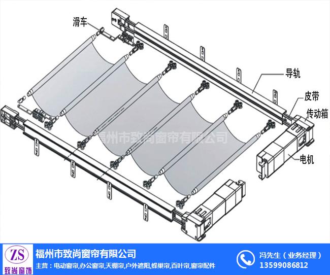 福州致尚窗帘(图)、办公窗帘遮光、平潭办公窗帘