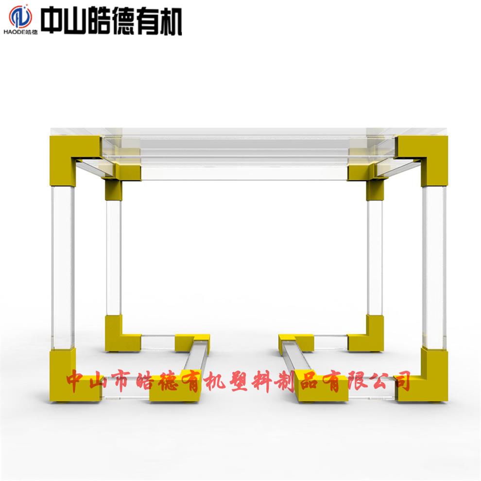 皓德有機定制加工U型腳小茶幾不銹鋼客廳家具臥室小桌子原始圖片3