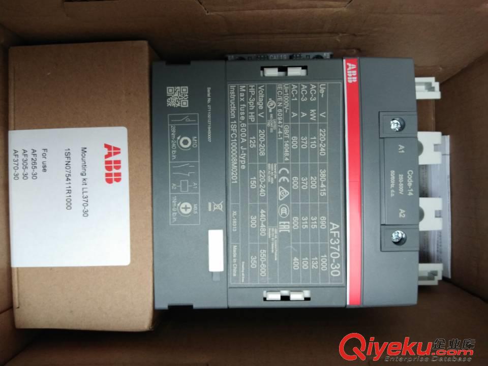 ABB接觸器AX300-30-11-80*220-230V50Hz/230-240V60Hz 現(xiàn)貨型號原始圖片3