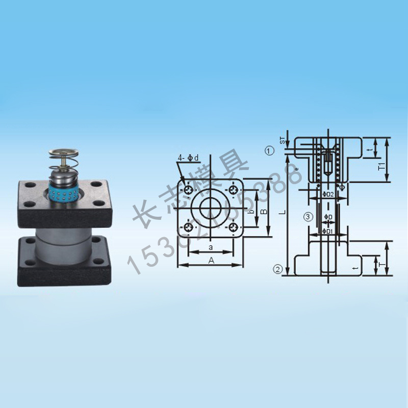 MiSUMi標準鋼珠型獨立導柱組件