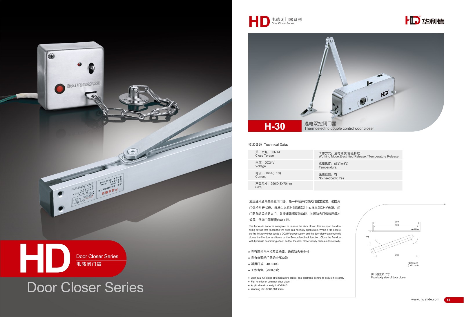 知名電感閉門(mén)器品牌