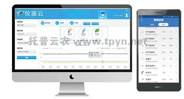 供应托普云农TZS-pHW-4G型土壤水分、温度、盐分、pH四参数记录仪