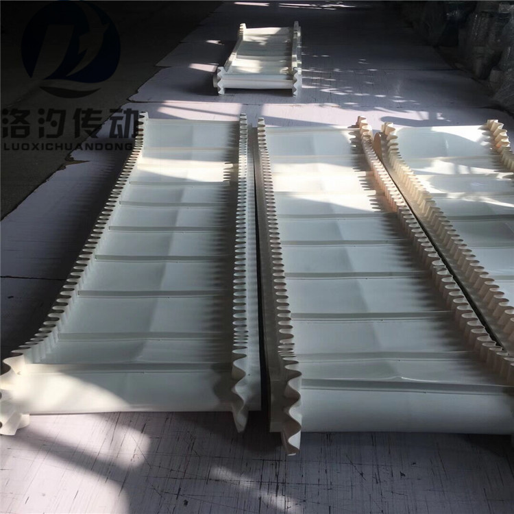 白色裙邊擋板pvc輸送帶原始圖片2