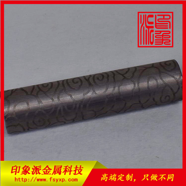 拉絲黑鈦不銹鋼管原始圖片2