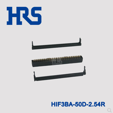 HRS連接器黑色刺破式針座HIF3BA-50D-2.54R