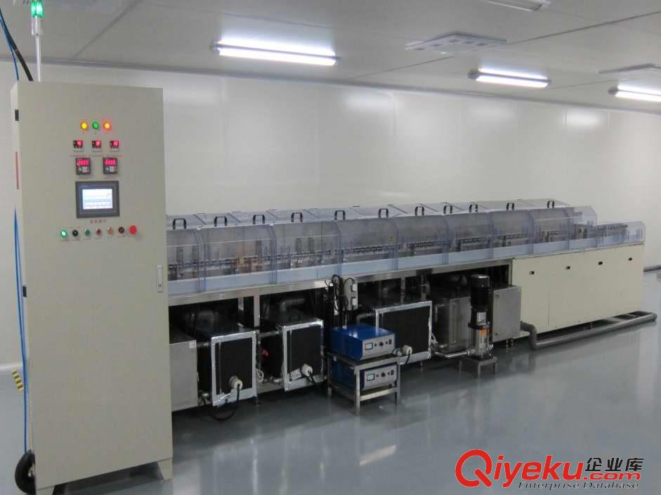 光學行業工業用機械臂式定制多槽光學玻璃蝕刻光學玻璃脫膜清洗機
