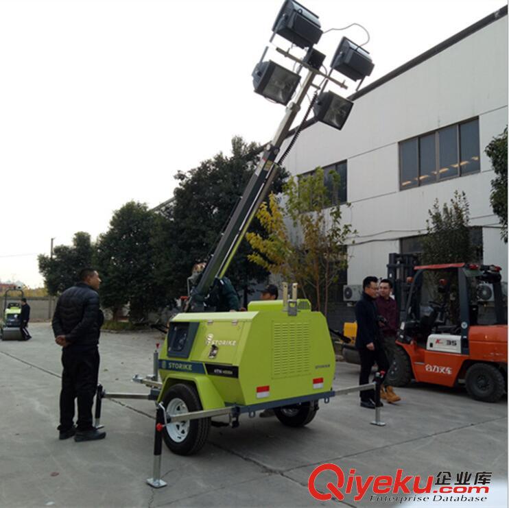 工程應急照明機械 山東銳鋼 金鹵燈移動照明車原始圖片3