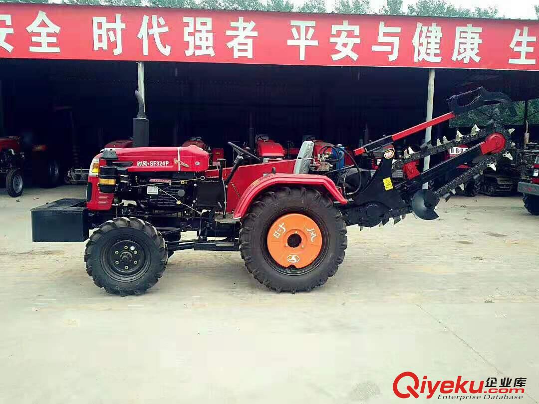 山東銳鋼大型四輪拖拉機(jī)開溝機(jī) 農(nóng)田果園排水渠挖溝機(jī) 鏈條式開溝機(jī)廠家原始圖片3