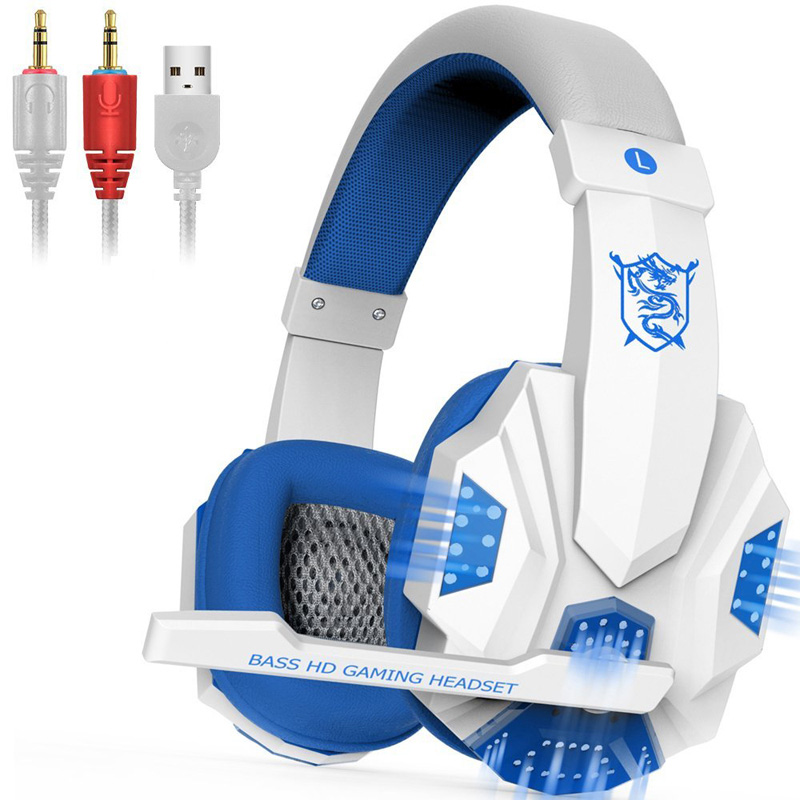 MERRISPORT電腦游戲耳機 頭戴式發光游戲耳麥 YY語音網吧耳機