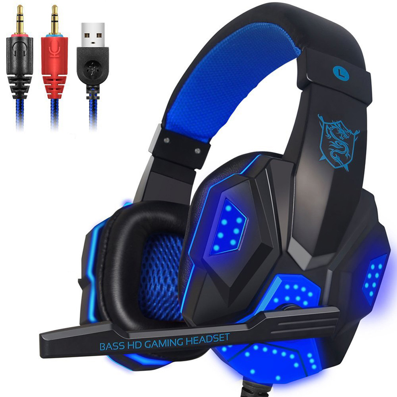 MERRISPORT電腦游戲耳機 頭戴式發光游戲耳麥 YY語音網吧耳機