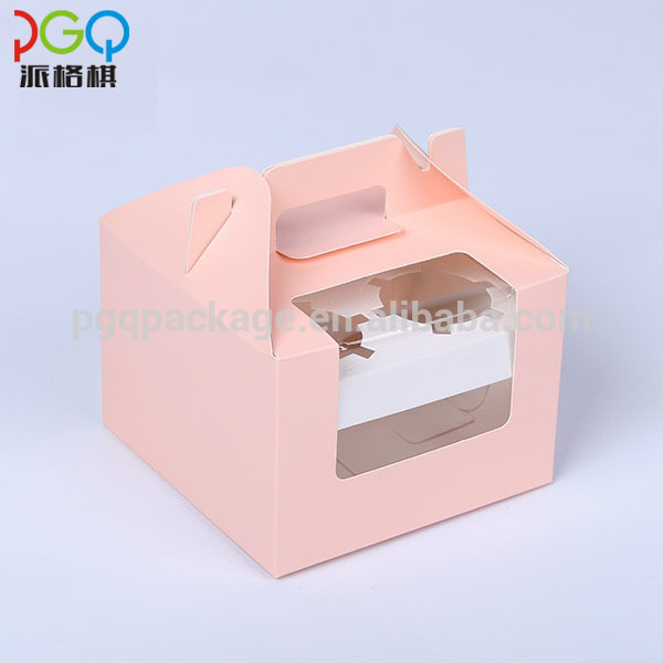 Hot selling transparent packaging clear plastic cake box