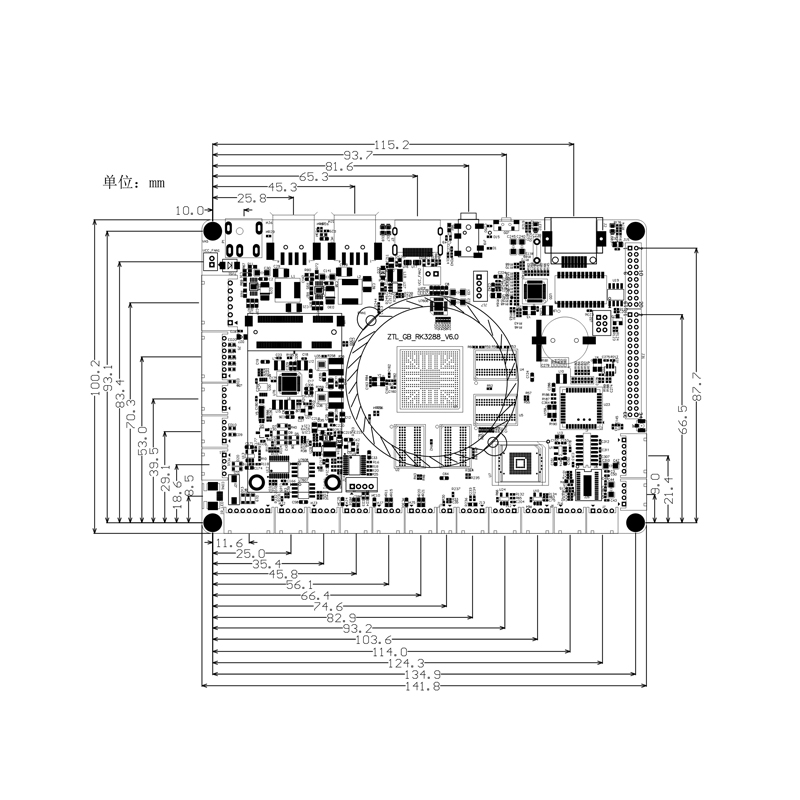  RK3288数字标牌商显自助终端人工智能门禁广告一体机安卓道闸主板