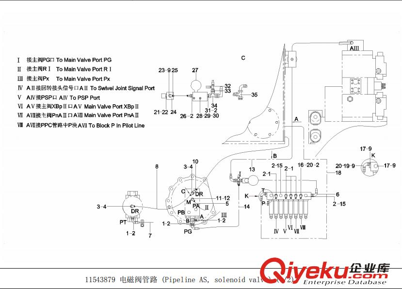 供應(yīng)三一原廠SY235C9液壓挖掘機(jī)B210780000170管接頭原始圖片2