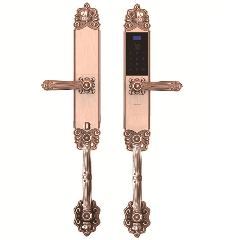 T1-Pure Copper Fingerprint Lock (Rose Gold) 